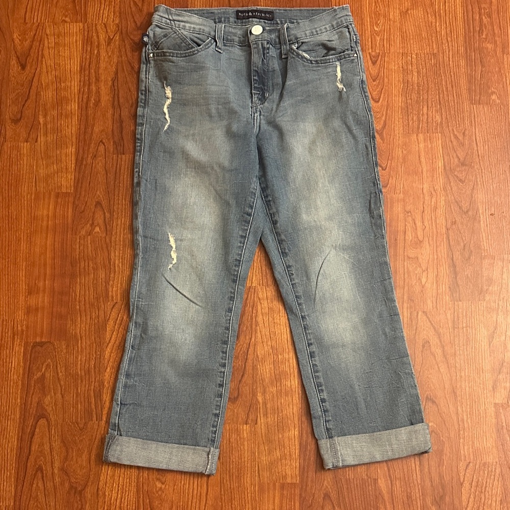 Rock & Republic demin Capri jeans size 8. Kendall.